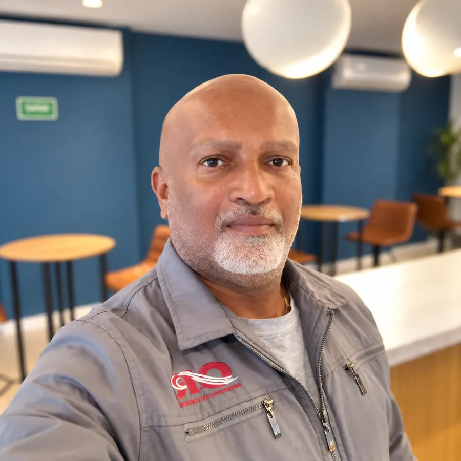 Retrato de Osmar Rodrigues, fundador da O.R.S Climatização e Refrigeração